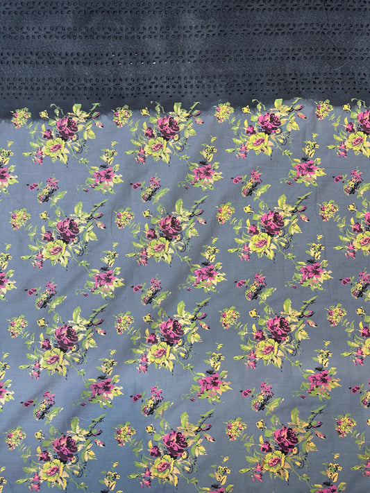 Cotton Shilfi Border Print 48"